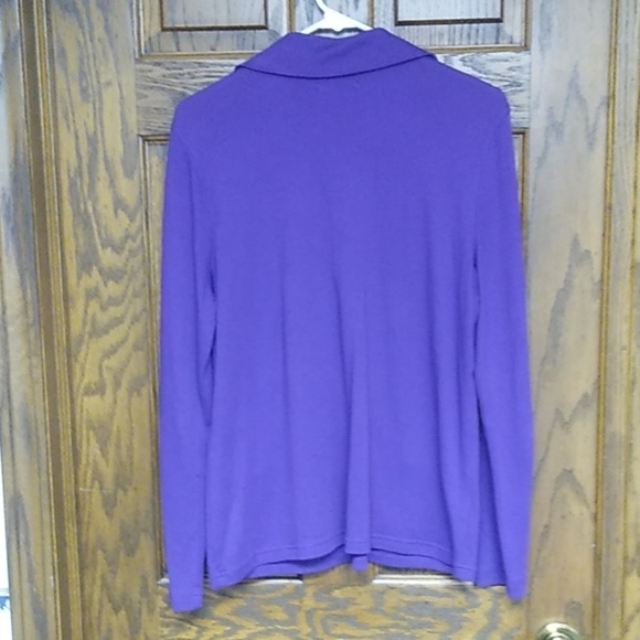 American living purple cotton pullover - Picture 4 of 4